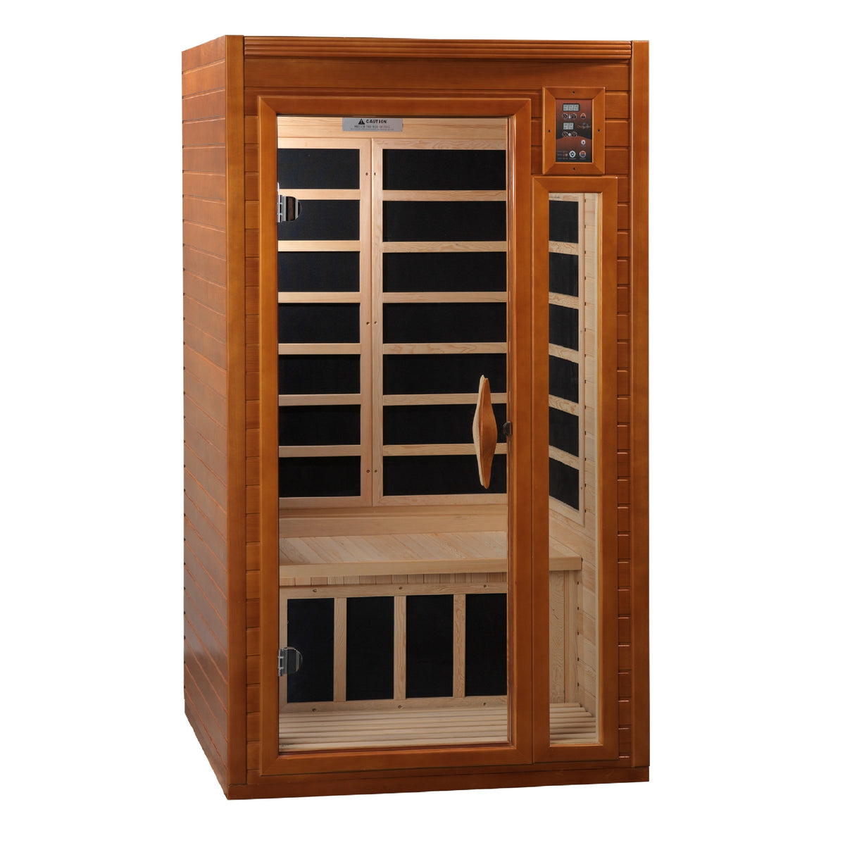 Golden Designs - Dynamic Barcelona 1-2 Person Low EMF Far Infrared Sauna – Canadian Hemlock - DYN-6106-01