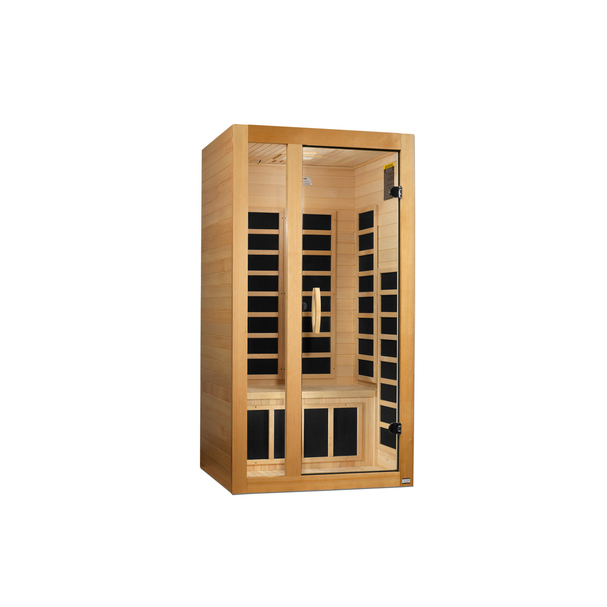 Golden Designs - Dynamic Gracia 1-2 Person Low EMF Far Infrared Sauna – Canadian Hemlock - DYN-6119-01
