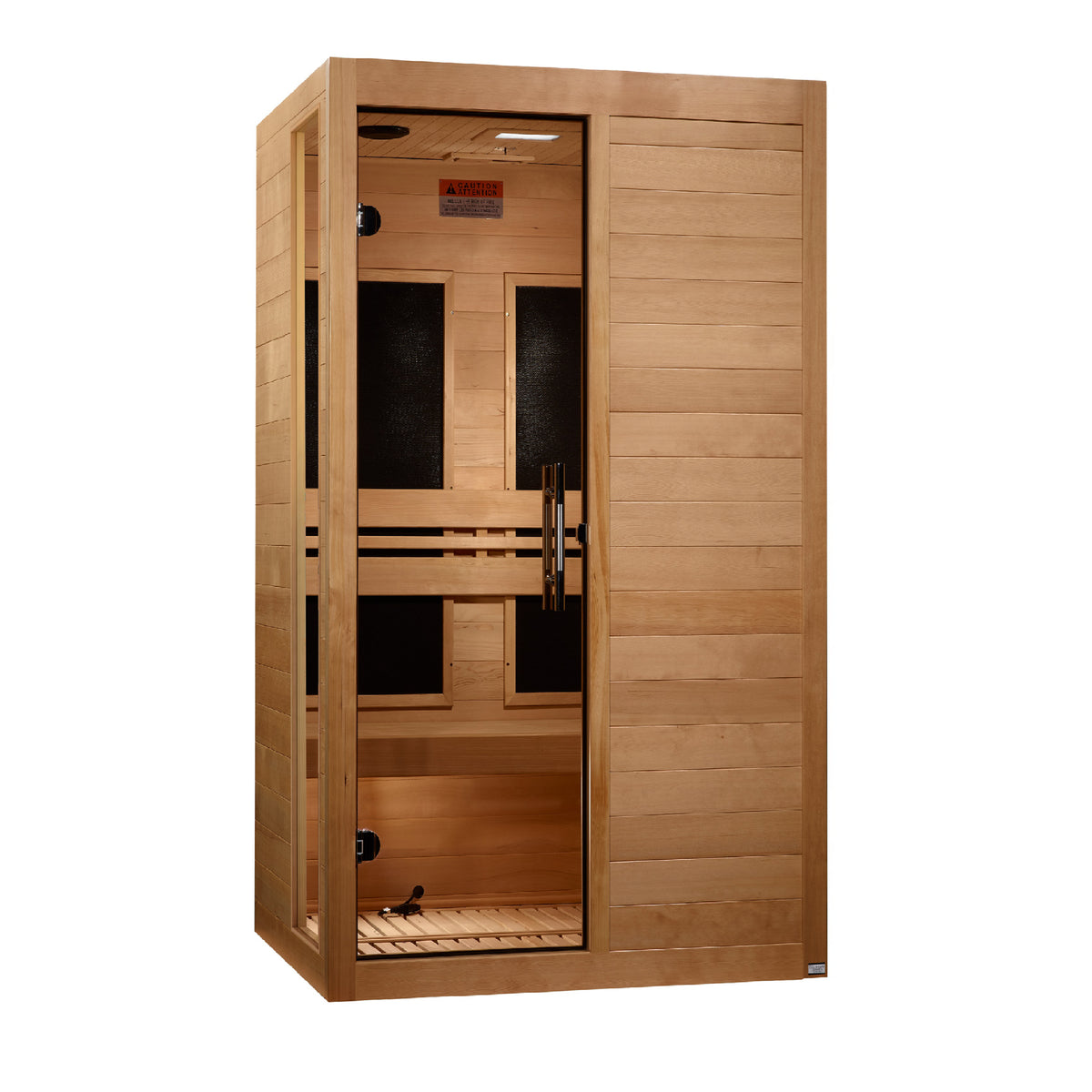 Golden Designs Dynamic Lucca 2-Person Low EMF FAR Infrared Sauna, Canadian Hemlock (DYN-6215-05)