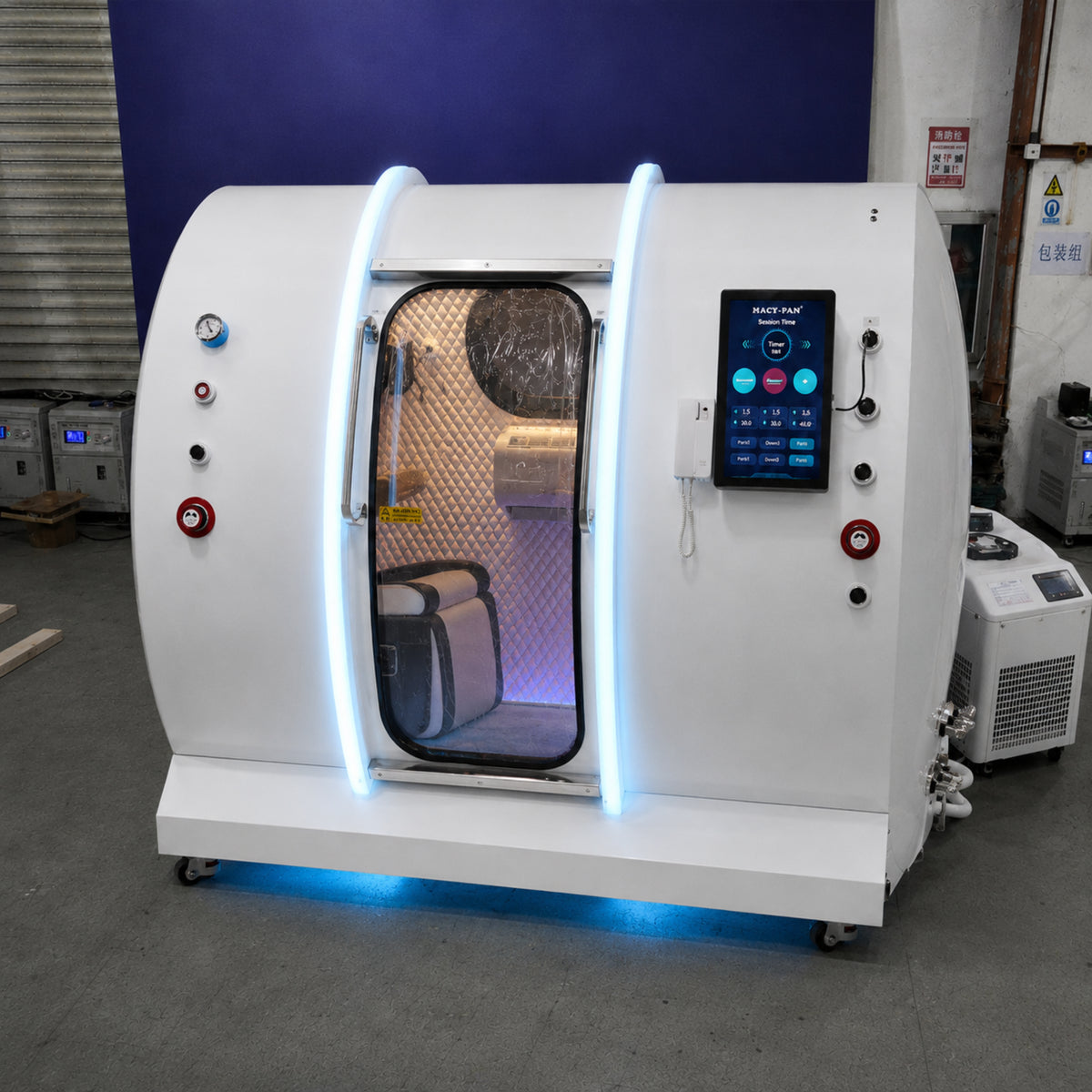 *In STOCK* Macy-Pan Hyperbaric Oxygen Therapy Chamber Hard Type - HE5000 Fort (White) - MCP2026062501-2