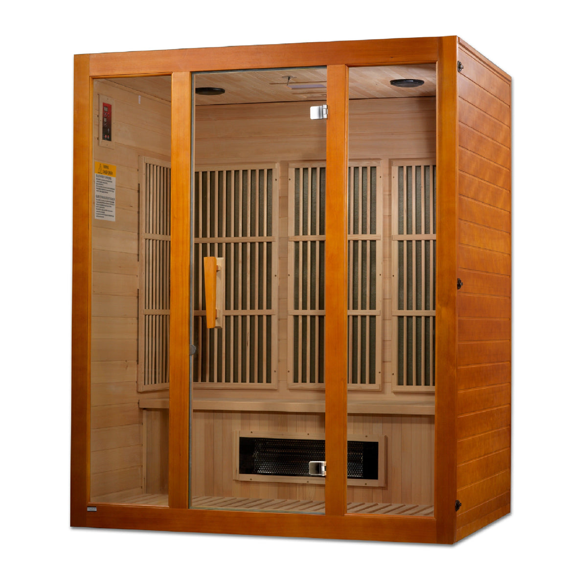 Golden Designs Maxxus Alpine Dual Tech 3-Person Low EMF FAR Infrared Sauna, Canadian Hemlock (MX-J306-02S)