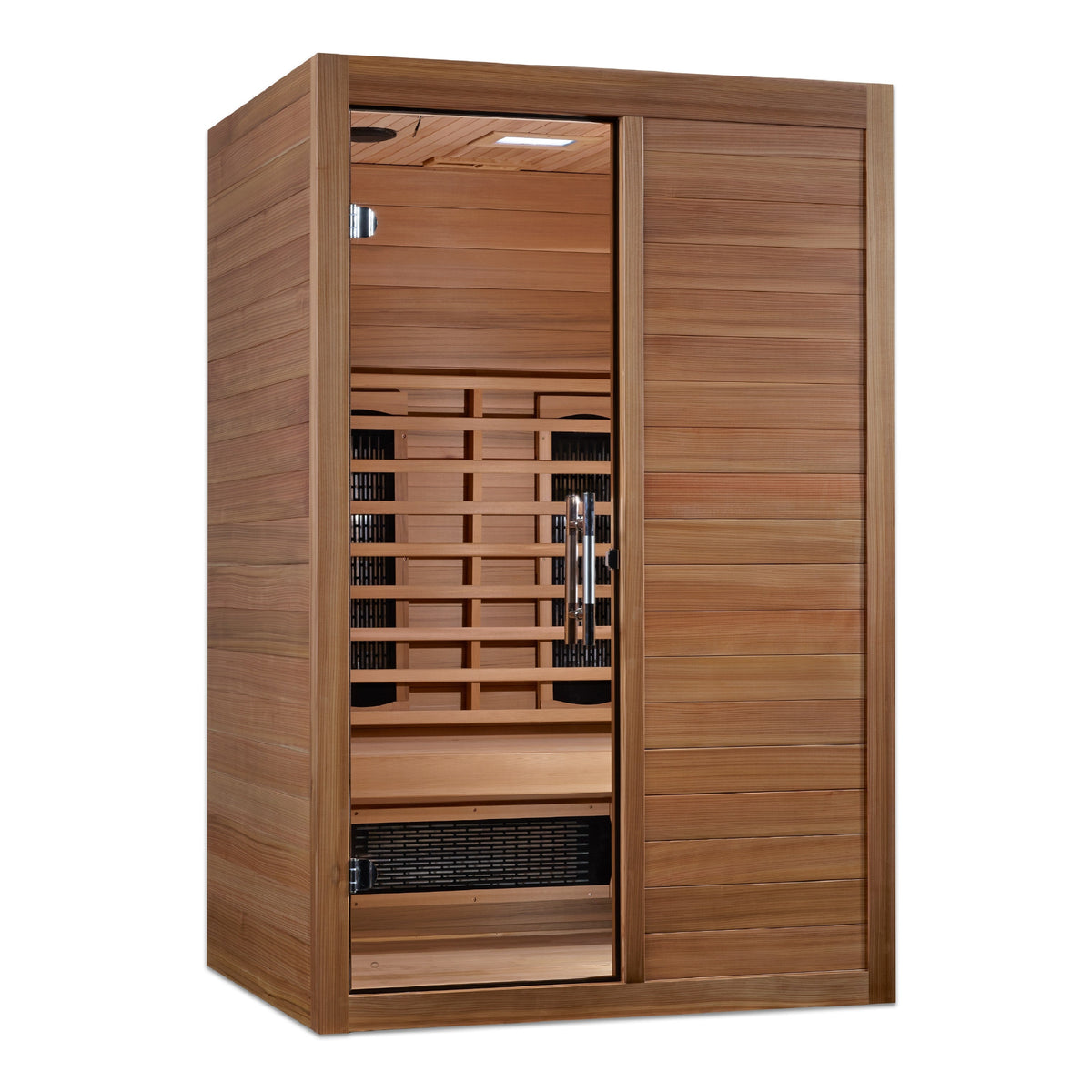 Golden Designs Maxxus S-Line 2-Person Full Spectrum Near Zero EMF Infrared Sauna, Pacific Cedar (MX-S206-01-FS-PC)