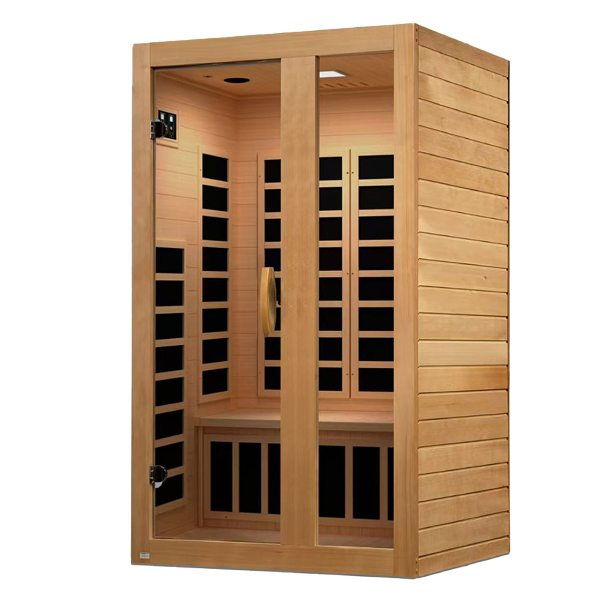 Golden Designs Dynamic Serena 2-Person Low EMF FAR Infrared Sauna, Canadian Hemlock (DYN-6229-01)