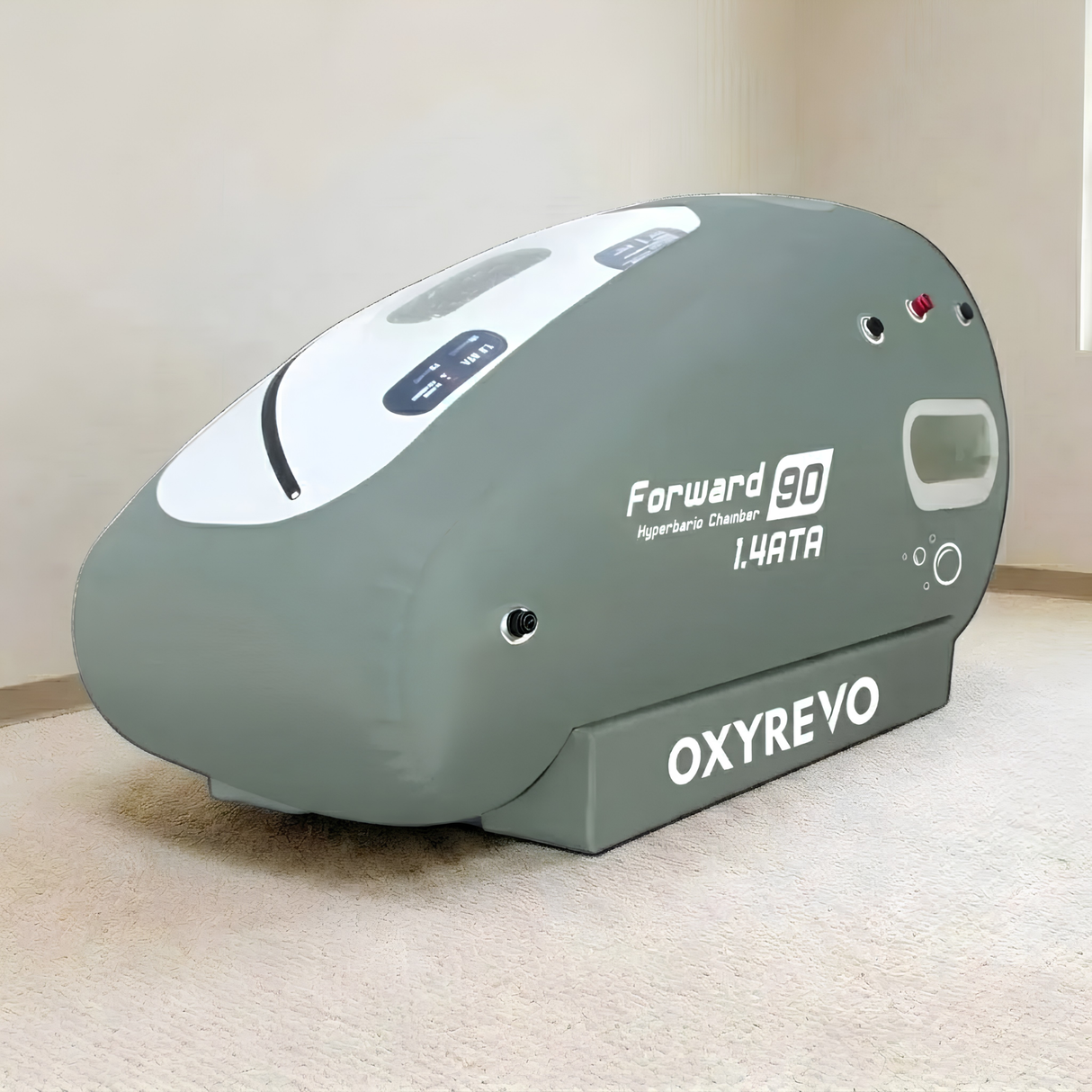 OXYREVO Forward90 MINI 1.4 to 1.5 ATA Portable Sitting Hyperbaric Chamber