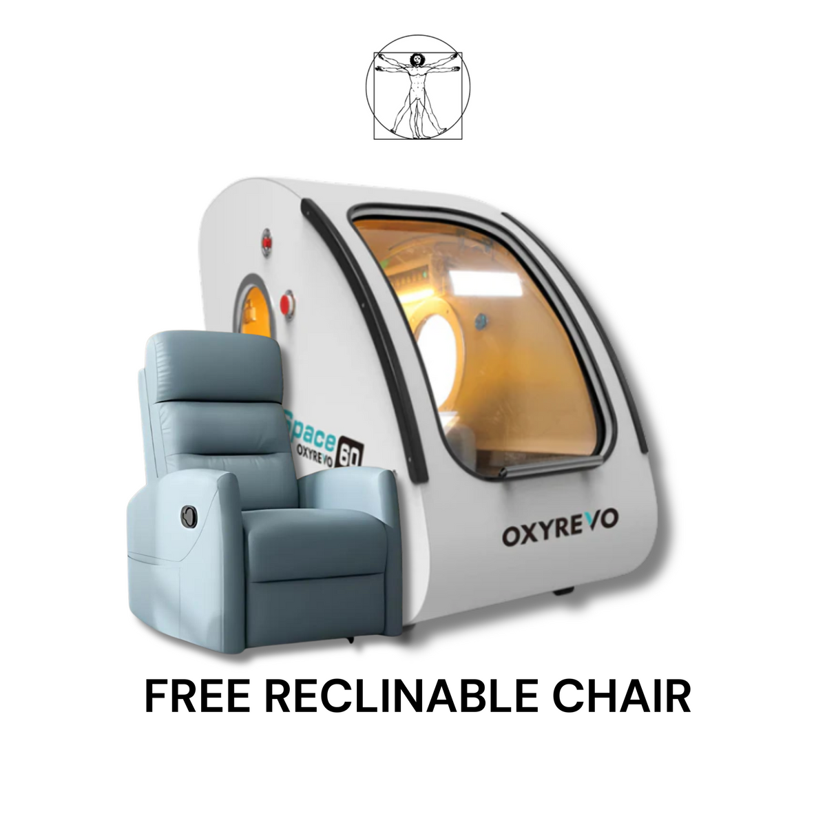 OXYREVO Space60 1.5 - 2.0ATA Hard Sitting Hyperbaric Chamber