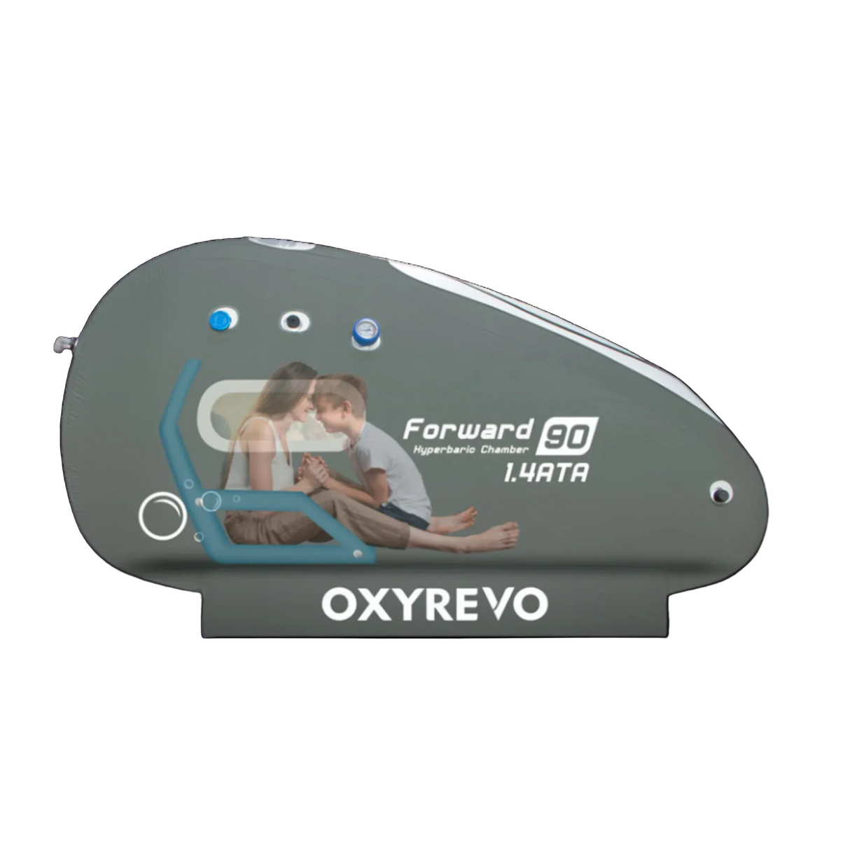 OXYREVO Forward90 1.4 to 1.5 ATA Portable Sitting Hyperbaric