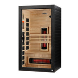 Golden Designs Dynamic Santorini 1-2 Person Full Spectrum Near Zero EMF Infrared Sauna, Canadian Hemlock (DYN-6009-03 FS)