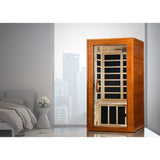 Golden Designs - Dynamic Avila 1-2 Person Low EMF Far Infrared Sauna – Canadian Hemlock - DYN-6103-01