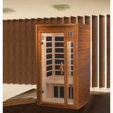 Golden Designs Dynamic Barcelona Elite 1-2 Person Ultra Low EMF FAR Infrared Sauna, Canadian Hemlock (DYN-6106-01 Elite)