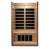 Golden Designs Dynamic Barcelona Elite 1-2 Person Ultra Low EMF FAR Infrared Sauna, Canadian Hemlock (DYN-6106-01 Elite)