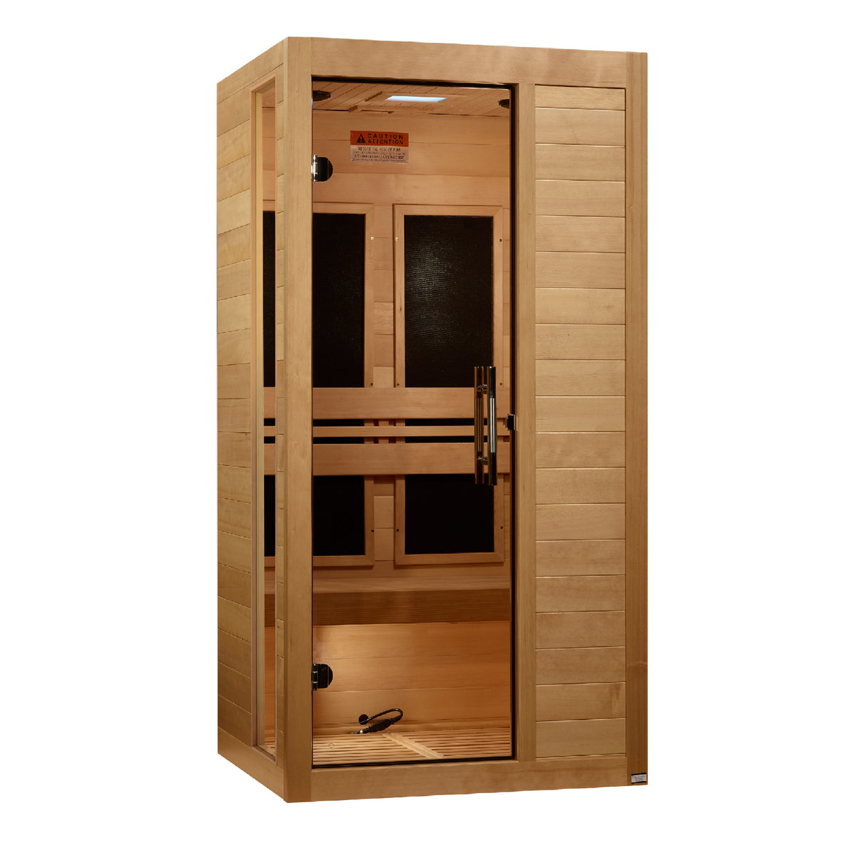 Golden Designs Dynamic Veneto 1-2 Person Low EMF FAR Infrared Sauna, Canadian Hemlock (DYN-6115-05)