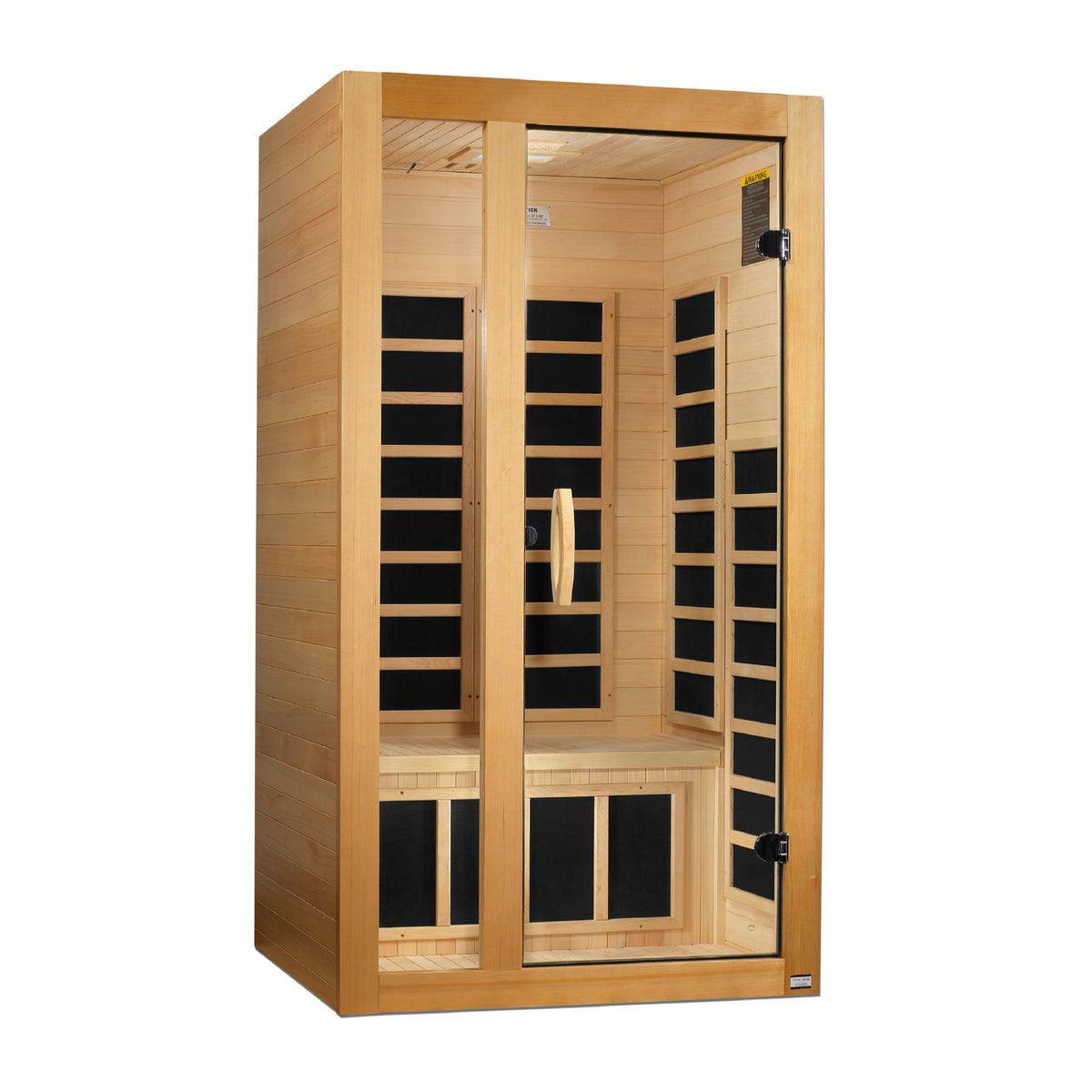 Golden Designs Dynamic Gracia 1-2 Person Ultra Low EMF FAR Infrared Sauna, Canadian Hemlock (DYN-6119-01 Elite)