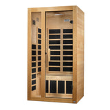 Golden Designs Dynamic Gracia 1-2 Person Ultra Low EMF FAR Infrared Sauna, Canadian Hemlock (DYN-6119-01 Elite)