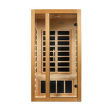 Golden Designs Dynamic Gracia 1-2 Person Ultra Low EMF FAR Infrared Sauna, Canadian Hemlock (DYN-6119-01 Elite)