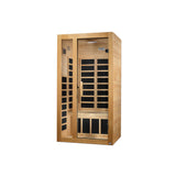 Golden Designs - Dynamic Gracia 1-2 Person Low EMF Far Infrared Sauna – Canadian Hemlock - DYN-6119-01