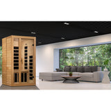 Golden Designs - Dynamic Gracia 1-2 Person Low EMF Far Infrared Sauna – Canadian Hemlock - DYN-6119-01