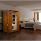 Golden Designs Dynamic Versailles 2-Person Ultra Low EMF FAR Infrared Sauna, Canadian Hemlock (DYN-6202-03 Elite)