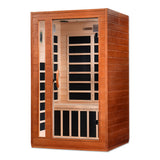 Golden Designs - Dynamic Cordoba Elite 2-Person Ultra Low EMF Far Infrared Sauna – Canadian Hemlock - DYN-6203-01