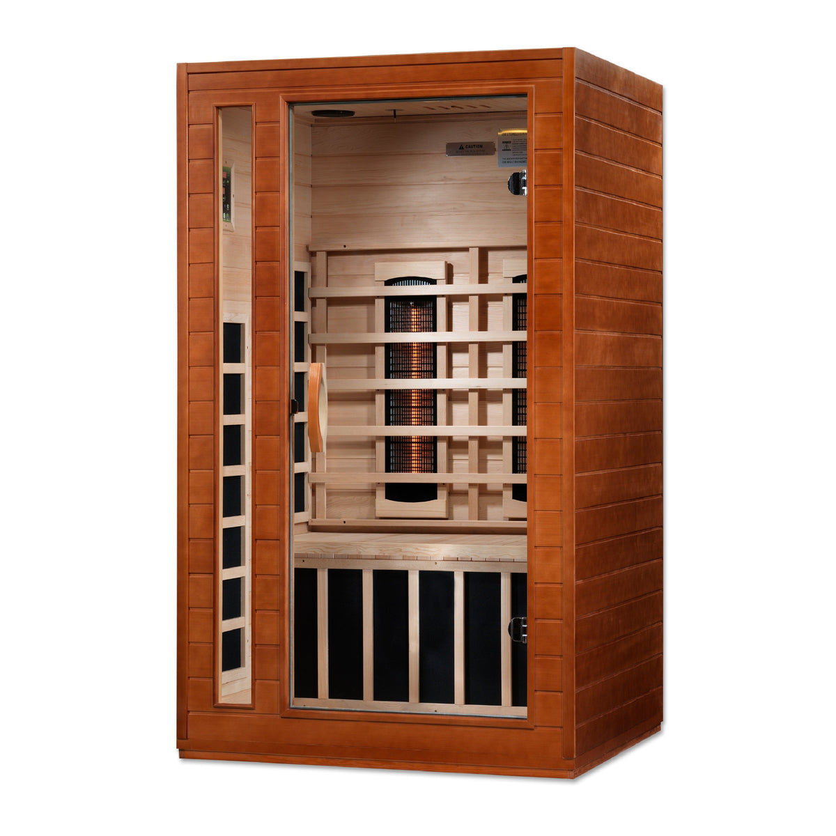 Golden Designs Dynamic Cordoba 2-Person Full Spectrum Near Zero EMF Infrared Sauna, Canadian Hemlock (DYN-6203-02 FS)