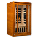 Golden Designs Dynamic San Marino 2-Person Low EMF FAR Infrared Sauna, Canadian Hemlock (DYN-6206-01)