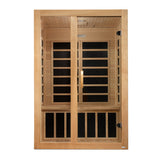 Golden Designs Dynamic Santiago 2-Person Low EMF FAR Infrared Sauna, Canadian Hemlock (DYN-6209-01)