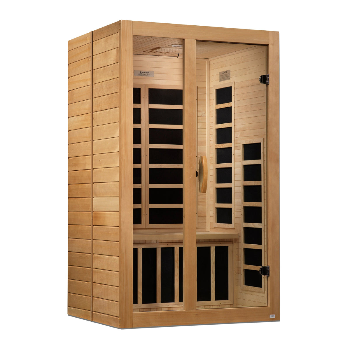 Golden Designs Dynamic Santiago 2-Person Low EMF FAR Infrared Sauna, Canadian Hemlock (DYN-6209-01)