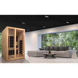 Golden Designs Dynamic Santiago 2-Person Low EMF FAR Infrared Sauna, Canadian Hemlock (DYN-6209-01)