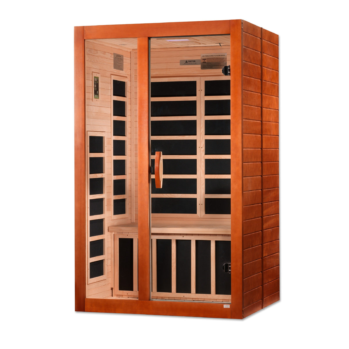 Golden Designs Dynamic Santiago 2-Person Ultra Low EMF FAR Infrared Sauna, Canadian Hemlock (DYN-6209-02 Elite)