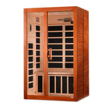 Golden Designs Dynamic Santiago 2-Person Ultra Low EMF FAR Infrared Sauna, Canadian Hemlock (DYN-6209-02 Elite)
