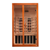 Golden Designs Dynamic Santiago 2-Person Full Spectrum Near Zero EMF Infrared Sauna, Canadian Hemlock (DYN-6209-03 FS)