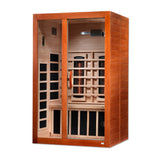 Golden Designs Dynamic Santiago 2-Person Full Spectrum Near Zero EMF Infrared Sauna, Canadian Hemlock (DYN-6209-03 FS)