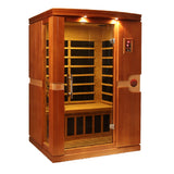 Golden Designs - Dynamic Venice 2-Person Low EMF Far Infrared Sauna – Canadian Hemlock - DYN-6210-01