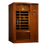 Golden Designs Dynamic Venice Limited Elite 2-Person Ultra Low EMF FAR Infrared Sauna with Floor Heater, Hemlock (DYN-6210-04 Elite)