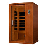 Golden Designs Dynamic Venice Limited Elite 2-Person Ultra Low EMF FAR Infrared Sauna with Floor Heater, Hemlock (DYN-6210-04 Elite)