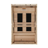 Golden Designs Dynamic Lucca 2-Person Low EMF FAR Infrared Sauna, Canadian Hemlock (DYN-6215-05)