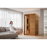 Golden Designs Dynamic Lucca Elite 2-Person Ultra Low EMF FAR Infrared Sauna, Canadian Hemlock (DYN-6215-05 Elite)