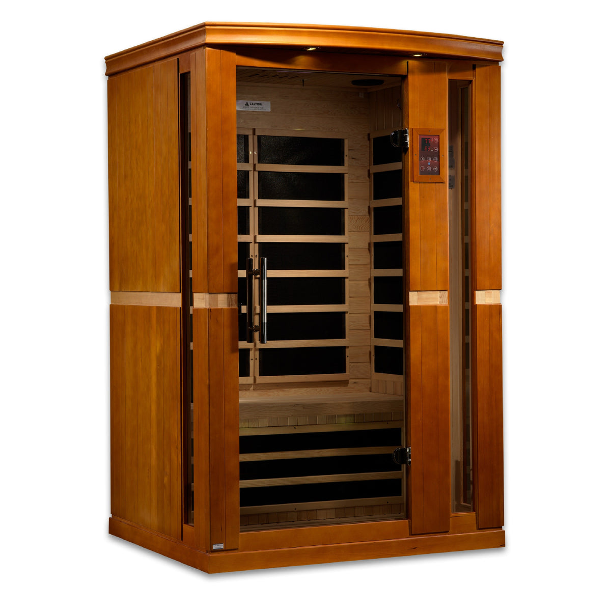 Golden Designs Dynamic Vittoria 2-Person Low EMF FAR Infrared Sauna, Canadian Hemlock (DYN-6220-01)
