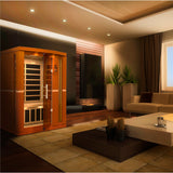 Golden Designs Dynamic Vittoria Elite 2-Person Ultra Low EMF FAR Infrared Sauna, Canadian Hemlock (DYN-6220-01 Elite)