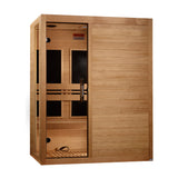 Golden Designs Dynamic Toscana 3-Person Low EMF FAR Infrared Sauna, Canadian Hemlock (DYN-6315-05)