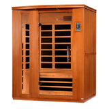 Golden Designs Dynamic Lugano Elite 3-Person Ultra Low EMF FAR Infrared Sauna, Canadian Hemlock (DYN-6336-02 Elite)