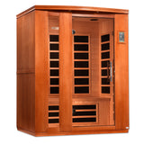 Golden Designs - Dynamic Lugano 3-Person Low EMF Far Infrared Sauna – Canadian Hemlock - DYN-6336-02