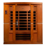 Golden Designs Dynamic Bergamo Elite 4-Person Ultra Low EMF FAR Infrared Sauna, Canadian Hemlock (DYN-6440-01 Elite)