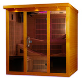 Golden Designs Dynamic Monaco Elite 6-Person Ultra Low EMF FAR Infrared Sauna, Canadian Hemlock (DYN-6996-01 Elite)
