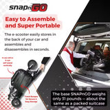 SNAPnGO Mobility Scooter Deluxe Edition