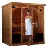 Golden Designs Monaco 6-Person Near Zero EMF Far Infrared Sauna - GDI-6996-01 Elite