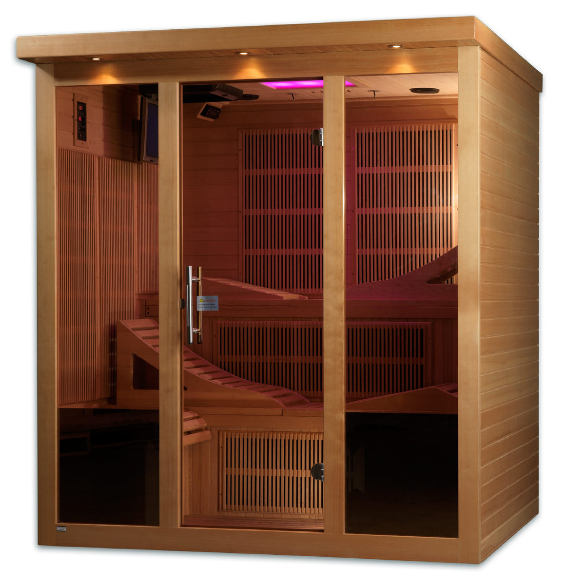 Golden Designs Monaco 6-Person Near Zero EMF Far Infrared Sauna - GDI-6996-01 Elite