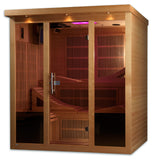 Golden Designs Monaco 6-Person Near Zero EMF Far Infrared Sauna - GDI-6996-01 Elite