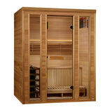 Golden Designs Andermatt 3-Person Traditional Sauna, Pacific Clear Cedar - GDI-7030-01