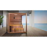 Golden Designs Kuusamo 6-Person Traditional Sauna, Red Cedar Interior & Hemlock Exterior - GDI-7206-01