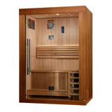 Golden Designs Sundsvall 2-Person Traditional Sauna, Red Cedar Interior & Clear Cedar Exterior - GDI-7289-02